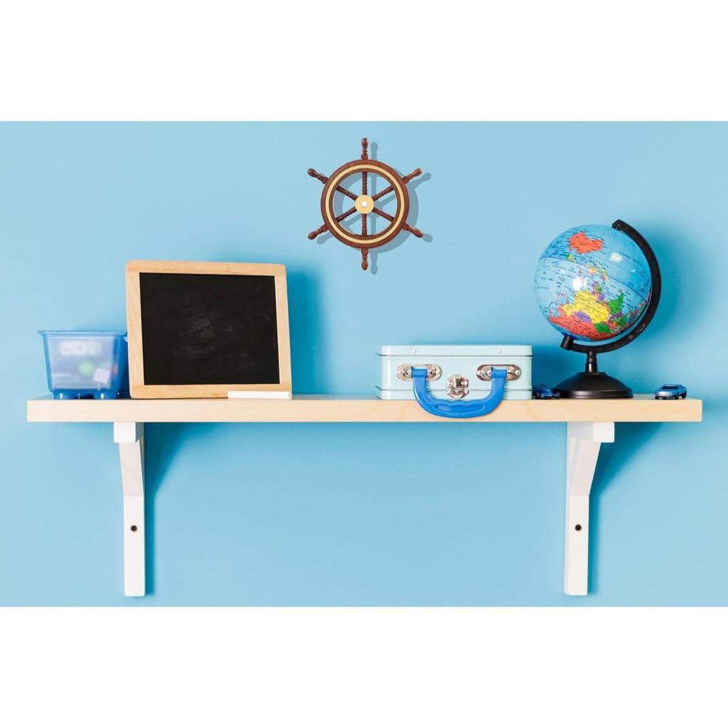 Hand Crafted Premium Nautical Wooden Ship Wheel | Exclusive Pirate's Wall Decor | Ocean & Beach Maritime Nursery Decorative