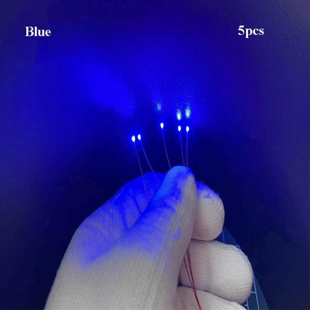 5pcs 0603 Models Car Modification Lights DIY Materials Led SMD Wires Red Black Line  For Model Train