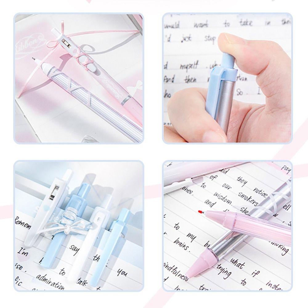 4Pcs/set Stationery Gel Pens Set 0.38mm/0.5mm Neutral Pen Set New Black Ink Press Gel Pen