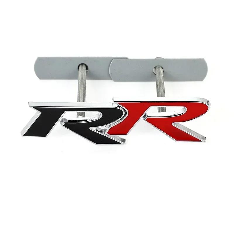 Metal Car Front Hood Grille Decal Trunk Badge RR Logo Sticker for Civic Mugen Fit Hornet City Accord Crv Hrv Accessories