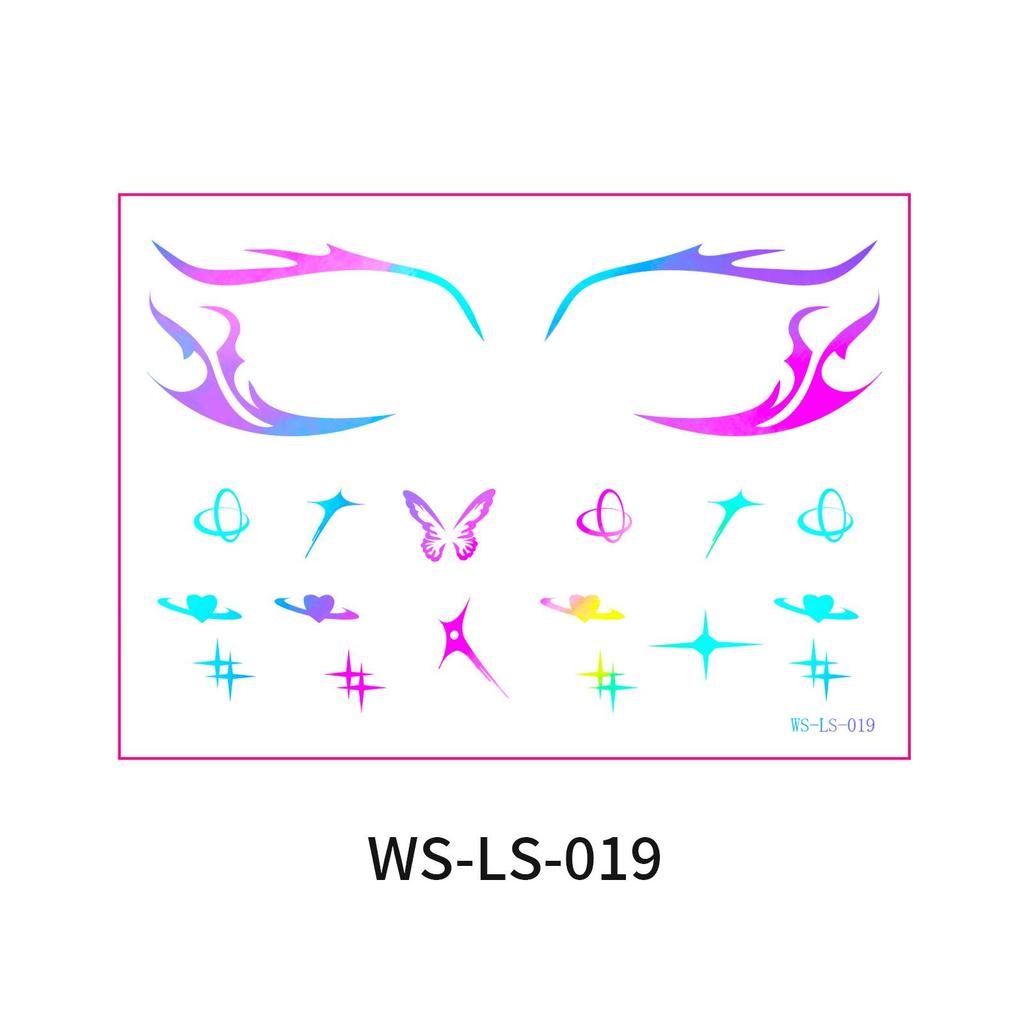 Европейско-американский трансграничный музыкальный фестиваль - Лазерные наклейки для подводки глаз - Водонепроницаемые и стойкие одноразовые татуировки