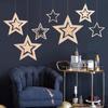 7pcs/lot Twinkle Star Paper Pendant Garland Ornaments Christmas Decorations for Home New Year Natal Noel Decor Navidad 2020