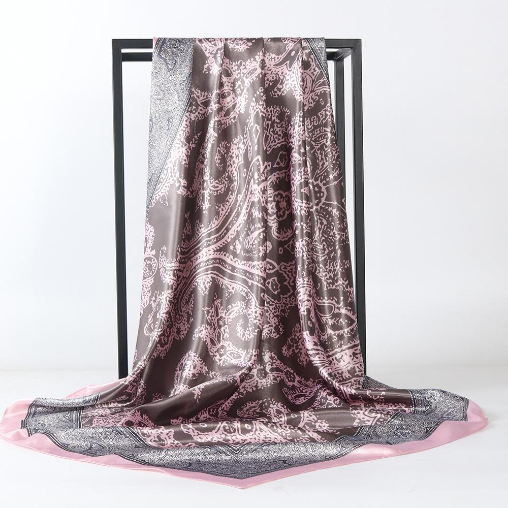 High-quality Luxurious Silk Scarves Headband Scarfs Neck Scarf For Women Chain Silk Scarf Women's Decorative Shawl