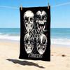 Personalized Name KISS Band Stylish Digital Printing Beach Towel Quick‑Drying Absorbent Blanket for Beach Pool Gym Travel