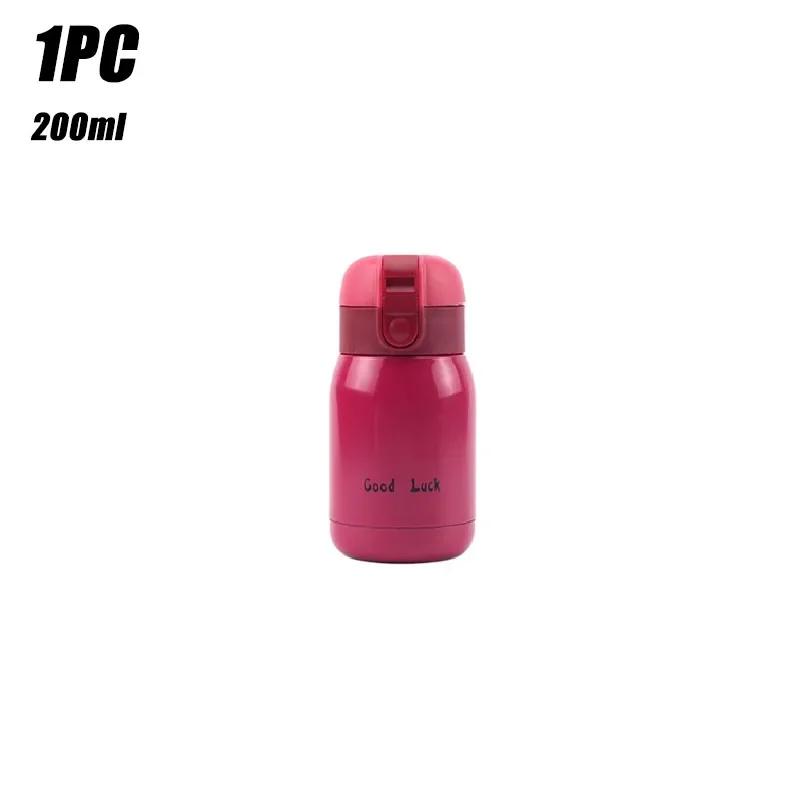 1/2PCS Goodluck Small Cute Mini Thermos Cup MINI Portable Creative Pot Belly Water Cup Pocket Cup with Hand Gift
