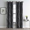 Water Waves Printed Blackout Curtains Window For Living Room Bedroom High Shading Thick Blinds Drapes Door Black Out Curtains
