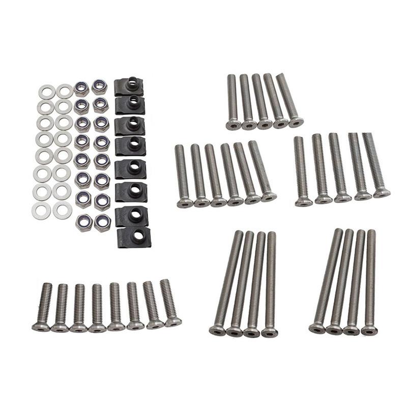 4 Door M8 Stainless Steel Hinge Bolts Door Kit Front Rear For Land Rover Defender 110
