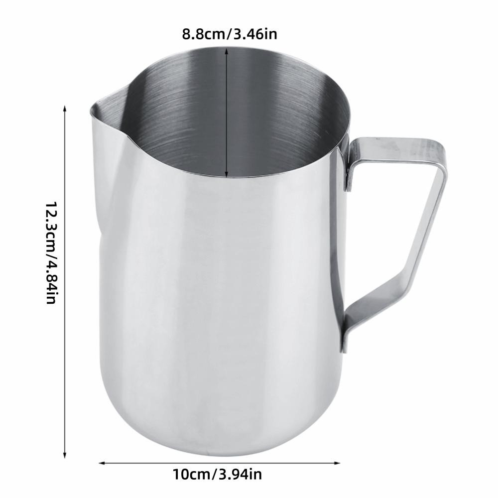 304 Stainless Steel Milk Frothing Cup 1000 ml/34oz Stainless Steel Milk Jug  Coffee Accessories