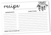 Inkdotpot Recipe Card 6x4 Inch Single-Sided Recipe Design Cards Dream Catcher Recipe Cards Wedding-Bridal Shower-Baby Shower- Pack of