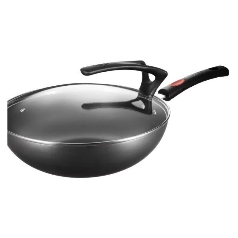 ASD Rust-Resistant Fine Iron Wok with Standing Lid