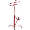 3353mm Drywall Lift, Heavy-Duty 68 kg Sheetrock Hoist with Adjustable Telescoping Arm, Lockable Wheels, Drywall Lifter Panel Jack Hoist Tools Ideal