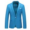 2024 Men's Large Size Solid Color Casual Jacket Suit for Spring and Autumn