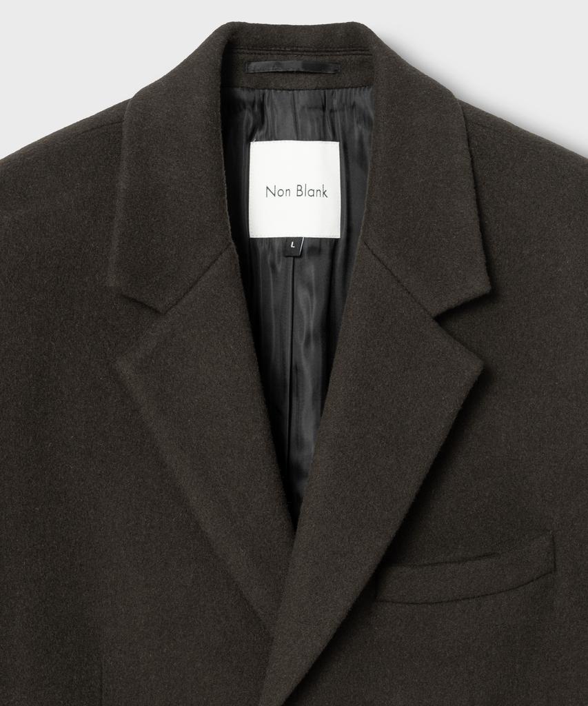 Nonblank [Nonblank X Fashion Planet] Single Long Coat_Dark Brown