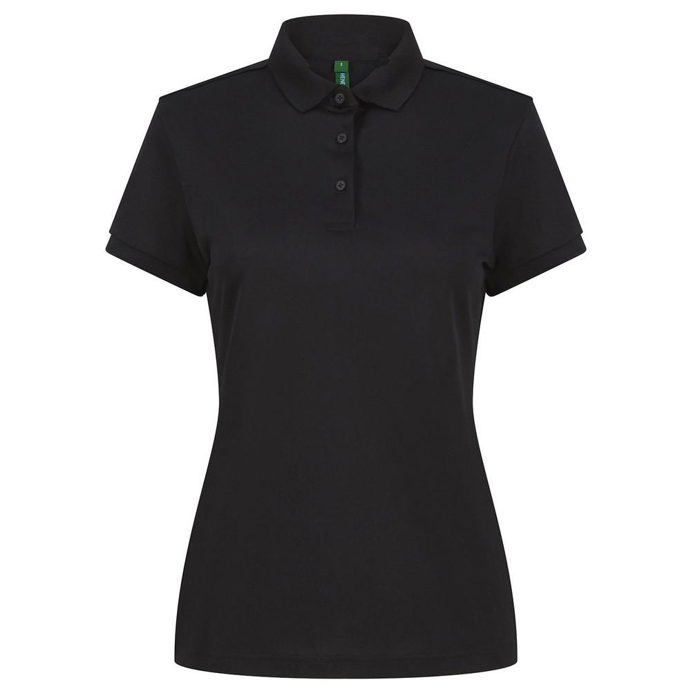 Henbury Женская/женская рубашка поло из переработанного полиэстера