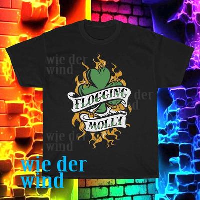Новая мужская футболка с логотипом Flogging-Molly, смешной размер от S до 5XL