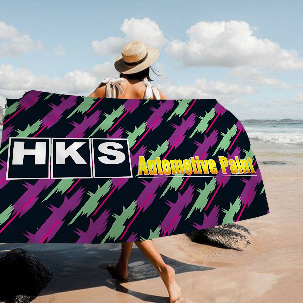 Sports Car HKS JDM Big Microfiber Beach Towels Quick Dry Towel Sand Beach Towels Pool Towel For Travel Swim Pool Yoga