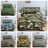 New 3D Printed Camouflage Themed Bedding Set, Military Style Pillowcase and Duvet Cover 2/3pc, Comfortable Home Textile Gift for Boys and Men