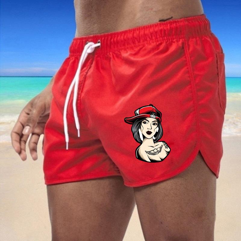 BBK-53 2025 Summer Men's Quick-Drying Swim Trunks Sports Pants Swimwear Beach Shorts Jogging Shorts