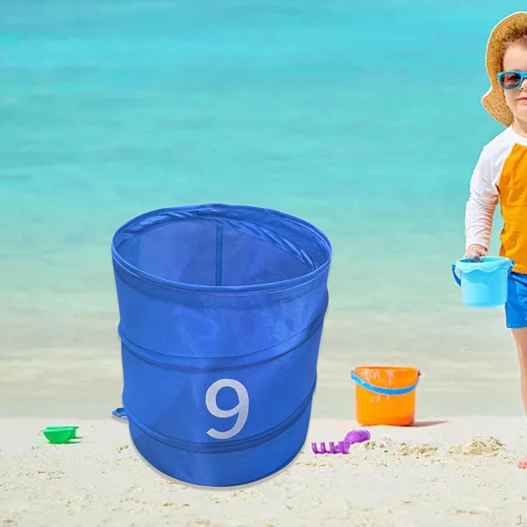 Ведро для гольфа для заднего двора, легко хранить, складное хранилище из ткани Оксфорд для помещений и улицы, для семьи