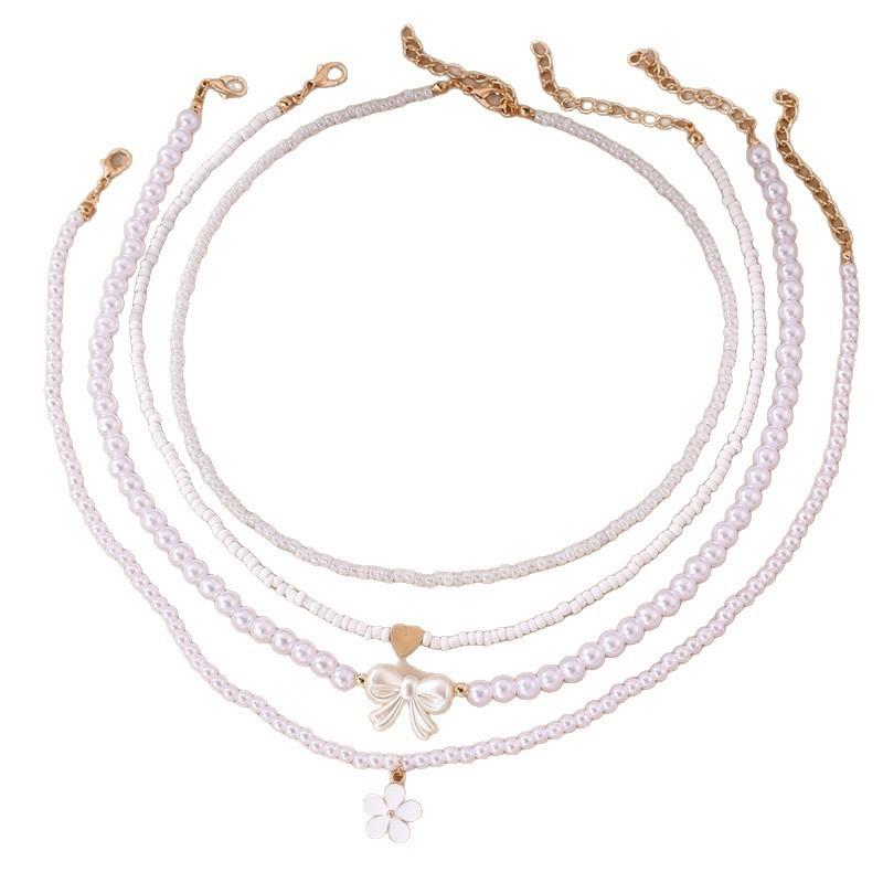 Весенне-летний набор бижутерии в стиле бохо с пластиковыми бусинами для женской моды