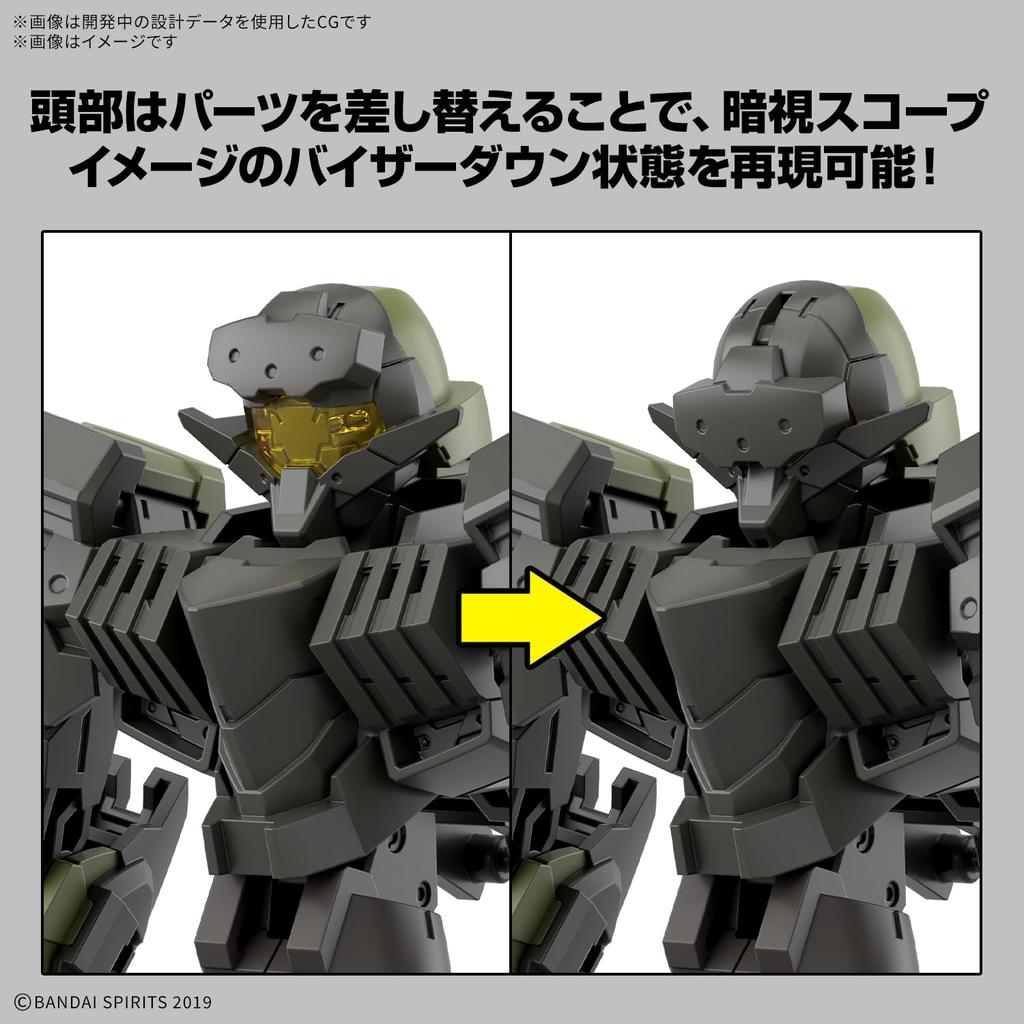 BANDAI SPIRITS 30MM Iglite 02 Набор из 2 пластиковых моделей в масштабе [Комплект] eEXM-40 1/144 Предварительно окрашенный