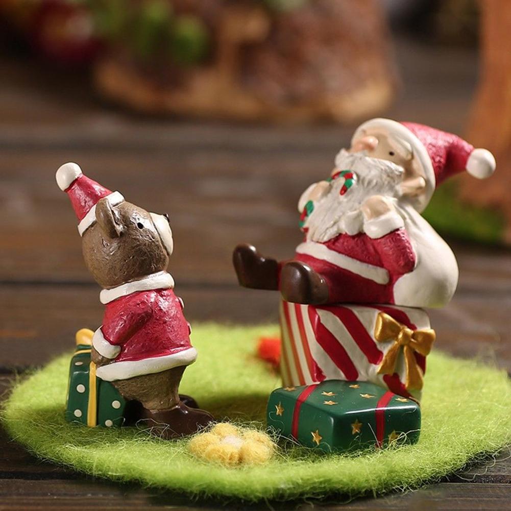 Aquarium Decor Fish Tank Aquarium Ornament Resin Crafts Cartoon Christmas Series Landscaping Decor
