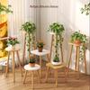 Black Floor-Standing Metal Flower Pot Stand Set