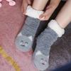 Womens Fuzzy Sock Cat Soft Female Winter Warm Thermal Plush Non Slip Grip Fluffy Slipper Socks Sleeping Thick Slouch Cute Kawai