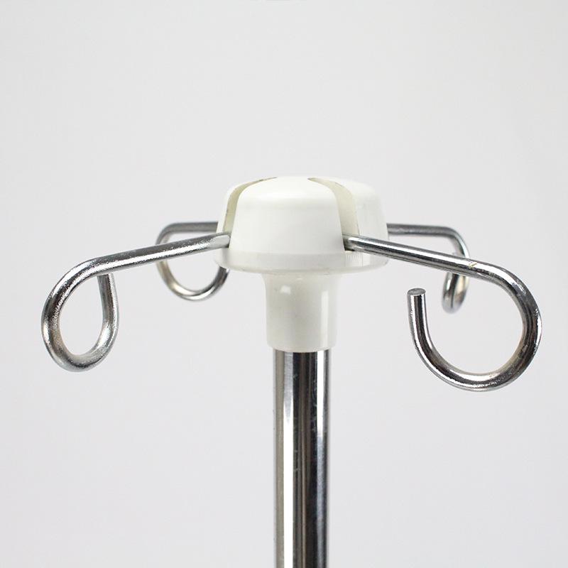 Adjustable Stainless Steel IV Stand with Wheels