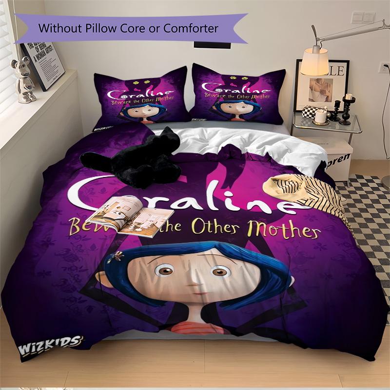 Coraline Other Mother Print 3Pcs Bedding Setduvet Cover With 2 Bedropillowcase Home Birthday Gift