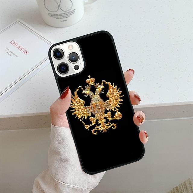 Russia Flag national emblem Phone Case For iPhone 17 Air 14 15 16 13 12 Max Cover For Apple 11 Pro Max Plus Coque