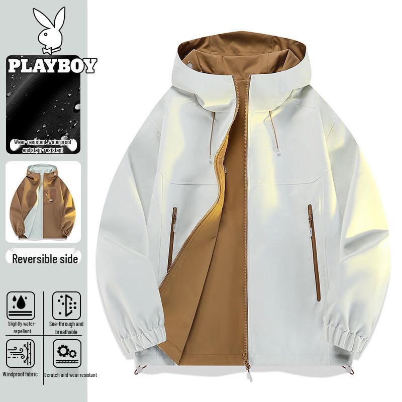 PLAYBOY Унисекс двусторонняя уличная куртка с капюшоном
