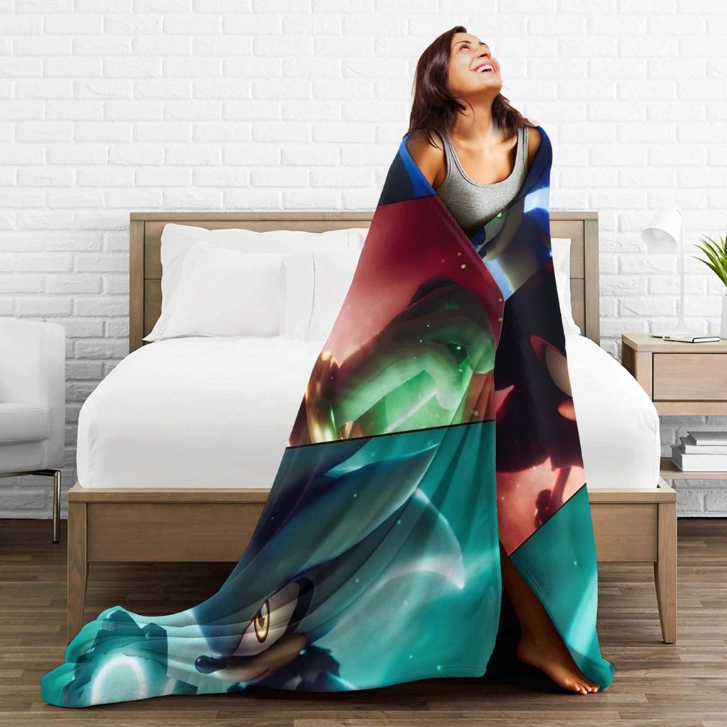 Sonices Movie Throw Fashion Blanket for Couch Video Game Fuzzy Soft Plush Fashion Blanket Multiple Sizes Bedspread for All Seasons