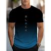Summer Casual Graphic Print T-Shirt for Men - Short Sleeve Crew Neck Slight Stretch All Over Print Design - Perfect for Outdoor Activities