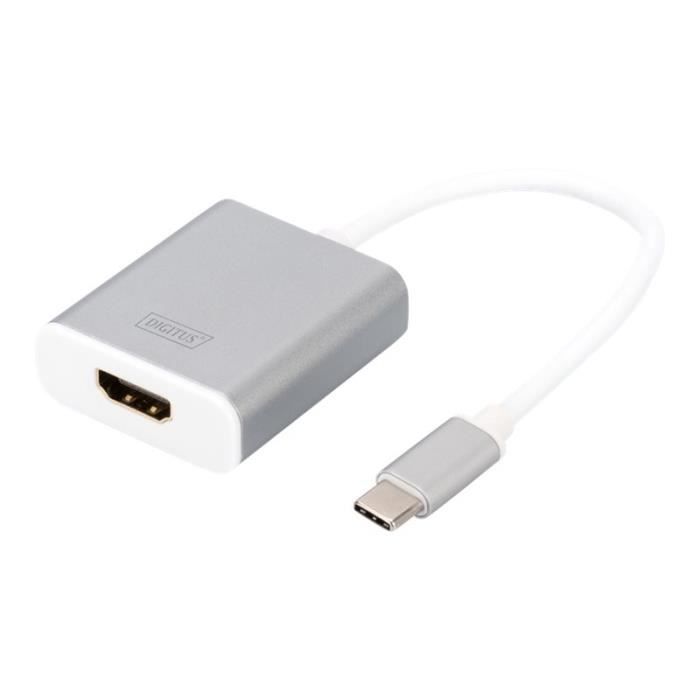 Adaptateur vidéo externe - DIGITUS - DA-70836 - 4K - USB-C - Aluminium