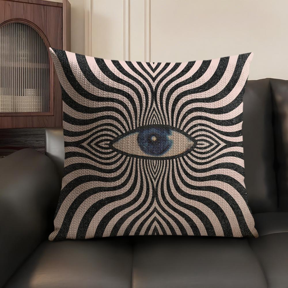 M-Мариано P-Печчинетти Op Art Наволочка Натуральный Лен Органическая Ткань Двусторонняя Печать Диван Домашний Декор Подарок Наволочка