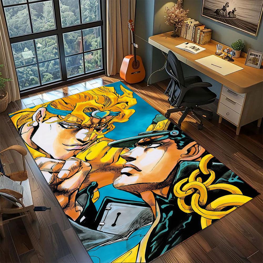 Jolyne Cujoh JoJo Carpet for Living Room Bedroom Home Decor Cool Movie Mat Play Floor Mat