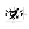 Funny Car Stickers Men Pull Fuel Tank Pointer Reflective Car Stickers Window Warning Sign Decal Car Styling Car Accessories