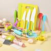 DIY Cooking Baking Set Rolling Pin Set Safe Plastic Fruit Knife Mini Gadgets