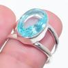 Swiss Blue Topaz Gemstone 925 Sterling Silver Jewelry Ring Size 7