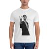AILIAN Jarvis Cocker Outline V Sign Artwork with Autograph Clear Background Iconic Unisex T-Shirt