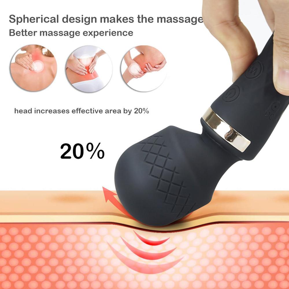 Powerful Dildo Vibrator AV Magic Wand G-Spot Massager Sex Toy for Women Couple Clitoris Stimulator Goods for Adults