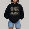 Love Like Jesus Sweatshirt Women Pullover Christian Jesus Graphic Hoodie Harajuku Bible Religious Faith Crewneck Sweatshirts