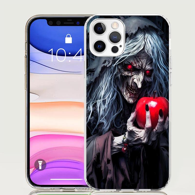 Halloween Moon Witch Horror Phone Case for Apple iPhone 17 Air 16 15 Plus 14 + 13 Mini 12 11 Pro Max 7 8 SE 16Max Soft Shell Cov