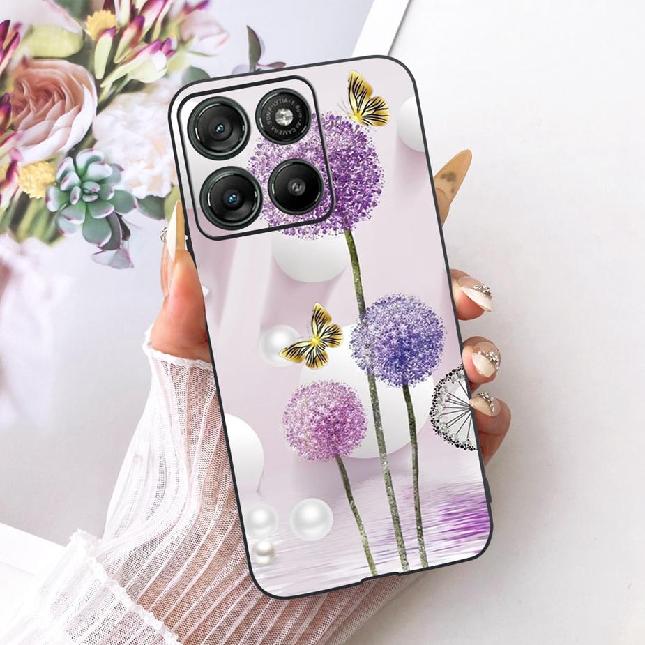 Для Motorola Moto G77 5G Чехол XT2621-4 Роскошный Чехол с Рисунком Цветов Мягкий Силиконовый Чехол Для Moto G67 G 77 MotoG67 MotoG77 5G Сумки