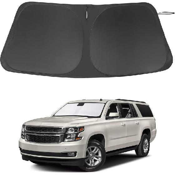 TINGLU Солнцезащитный козырек для Tesla Model X Tesla X 2016-2024 2025 Аксессуары Солнцезащитный козырек на лобовое стекло Защита от УФ-лучей Накидка на солнцезащитный козырек С