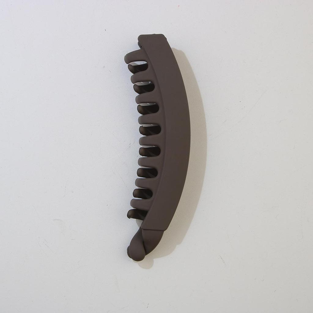 Large Frosted Minimalist Banana Clip for Thick Hair - Non-Slip Vertical Ponytail Clip, Women's Hair Accessory