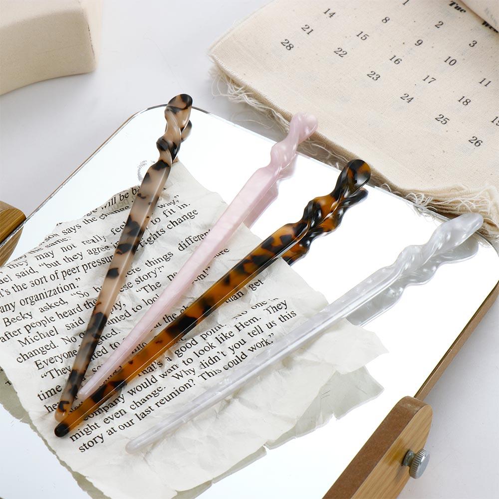 1PC Temperament Vintage Korea Acetate Hairpins Hair Sticks Disk Hair Hair Accessories