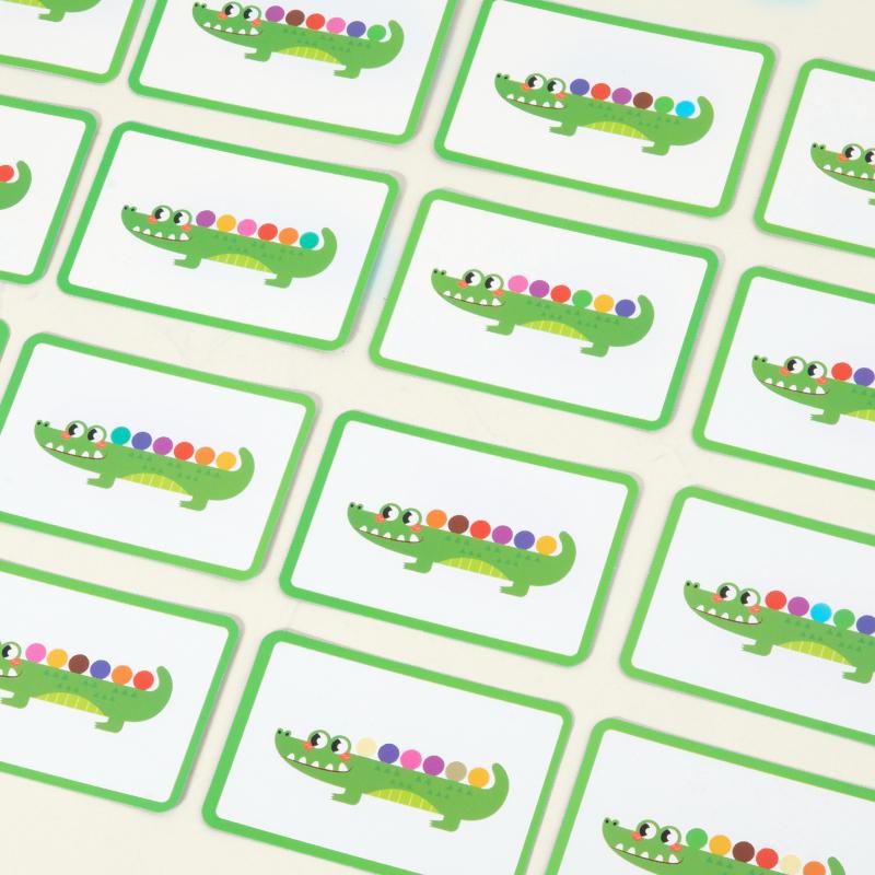 Children's Wooden Animal Clip Beads Expansion Game Montessori Puzzle Logical Thinking Color Cognition Fine Motor Skills Training