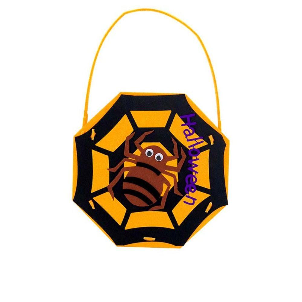 Ghost Bat DIY Trick or Treat Bag Non-woven Fabric Pumpkin Handbag DIY Halloween Candy Bag  Toddlers